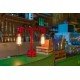 Industrial Iron Pipe table lamp robot with edison bulb 06