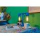 Industrial Iron Pipe table lamp robot with edison bulb 06