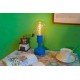 Industrial Iron Pipe table lamp robot with edison bulb 07