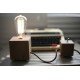 Retro wooden table lamp with edison bulb