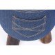 Denim Jeans stool Ottoman