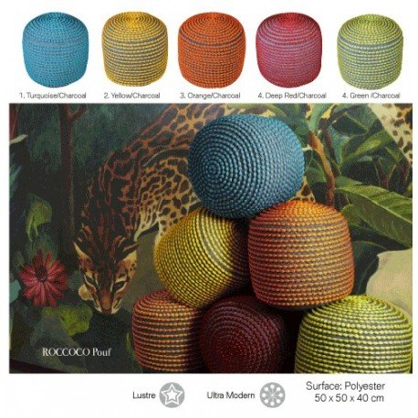 Pouf cushion ottoman stool Roccoco