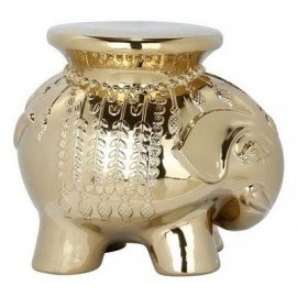 Tabouret en céramique design style jardin Elephant