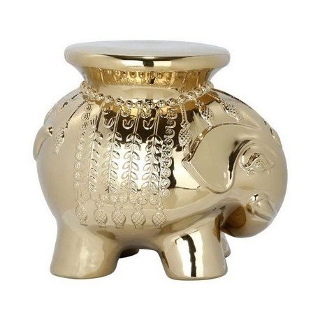 Tabouret en céramique design style jardin Elephant