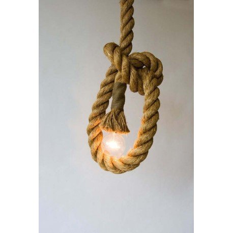 Manila rope flax pendant lamp