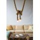Manila rope flax pendant lamp