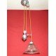 Industrial Pulley single pendant lamp with Edison bulbs