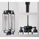 Industrial Vintage Edison 4 tube filament bulbs pendant lamp vertical