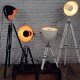 Lampadaire design projecteur Hollywood cinéma 