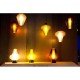 Metal glass pendant lamp