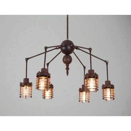 Chandelier design industriel spider