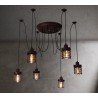 Industrial Vintage Elexir Chandelier with Edison bulbs