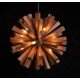 Firework wooden pendant lamp
