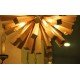 Firework wooden pendant lamp