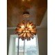 Firework wooden pendant lamp