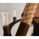 Industrial Vintage hemp rope chandelier pendant lamp