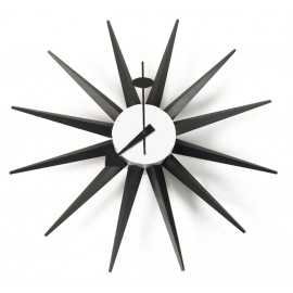 Horloge Nelson Sunburst Clock Noir