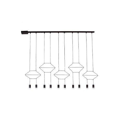 Suspension LED design Wireflow modèle 2D rang