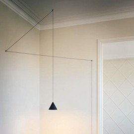 String cone pendant lamp