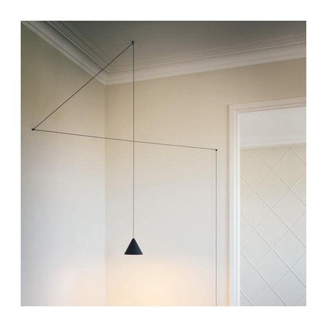 String cone pendant lamp