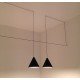 String cone pendant lamp