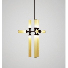 Chandelier suspension LED design Castle 9 lampes