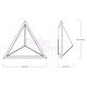 Applique LED design Stella Triangle