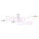 Plafonnier design Serge Mouille MCL 3 bras pivotants