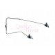 Serge Mouille MCL 2 arms rotating wall lamp