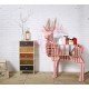 Stag Deer Shaped bookshelf with drawer