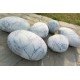 Pouf design rocher galet Collection Mercure set de 6pcs