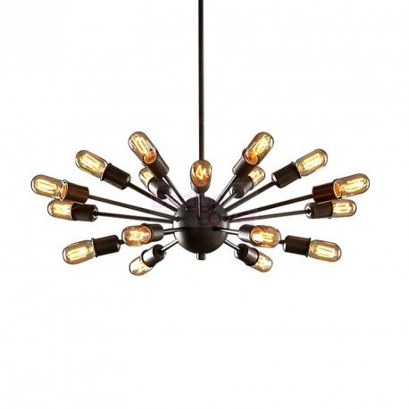 Industrial Vintage Sputnik chandelier 18 lights