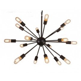 Chandelier design industriel Sputnik forme ronde