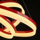 Suspension moderne LED 3 Ring forme ronde